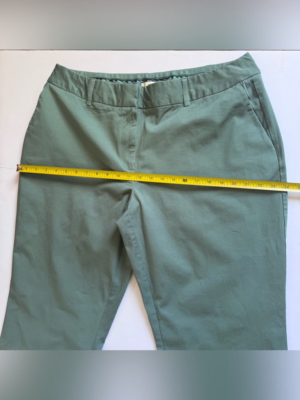Merona Wide-Leg Mid-Rise Pants in Sage,Size 18 - Picture 6 of 9